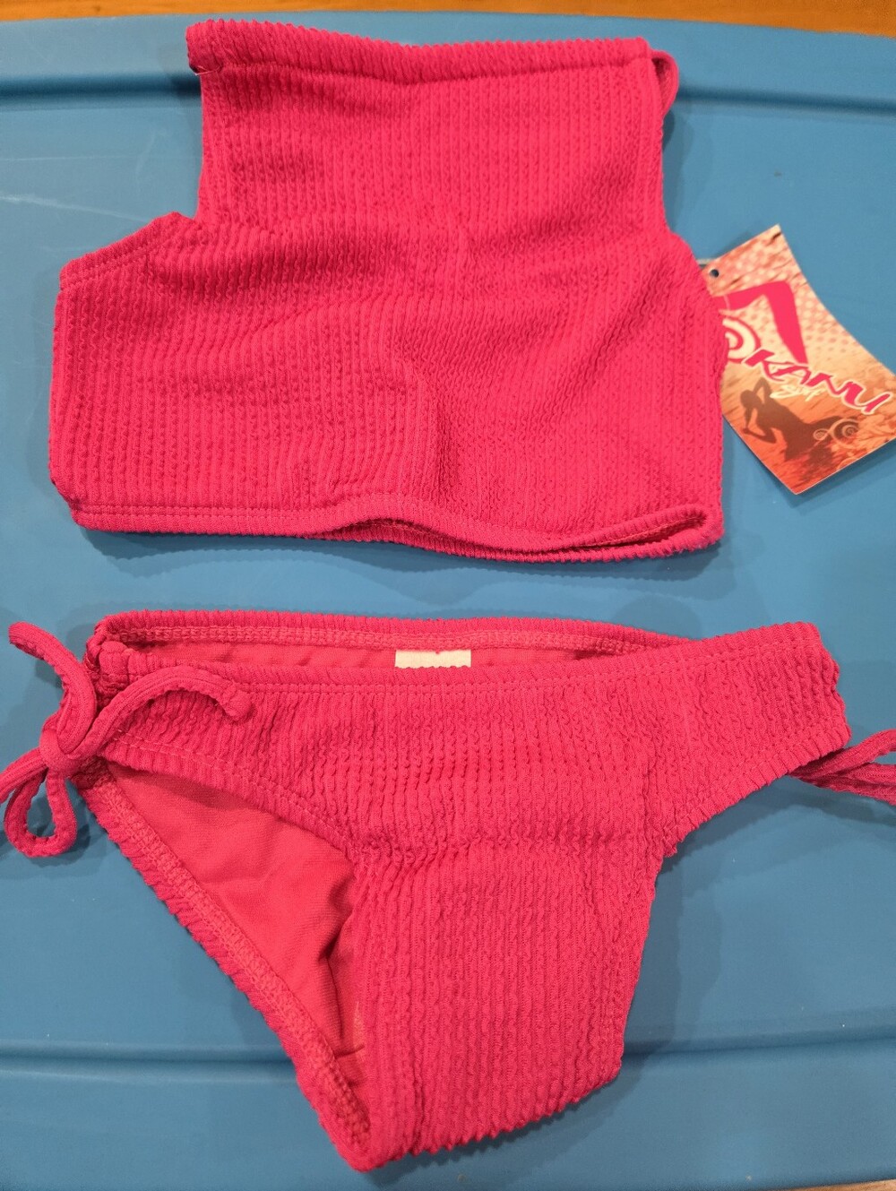Hot Pink Two-Piece Swim Set 4t